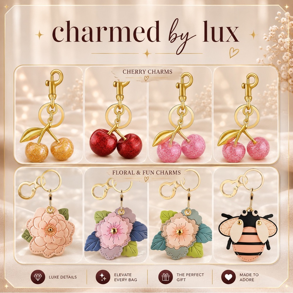 ✨Charmed by Lux ✨Bag Charms